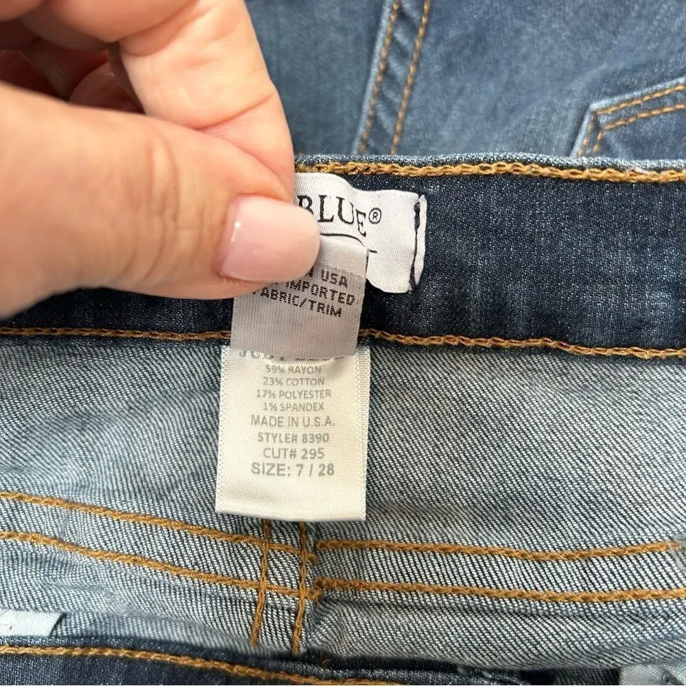 Judy Blue High Waist Skinny Non Distressed Jeans Style #8390 size 7/28 - Picture 3 of 5